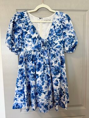 Abercrombie Blue Floral Mini Dress